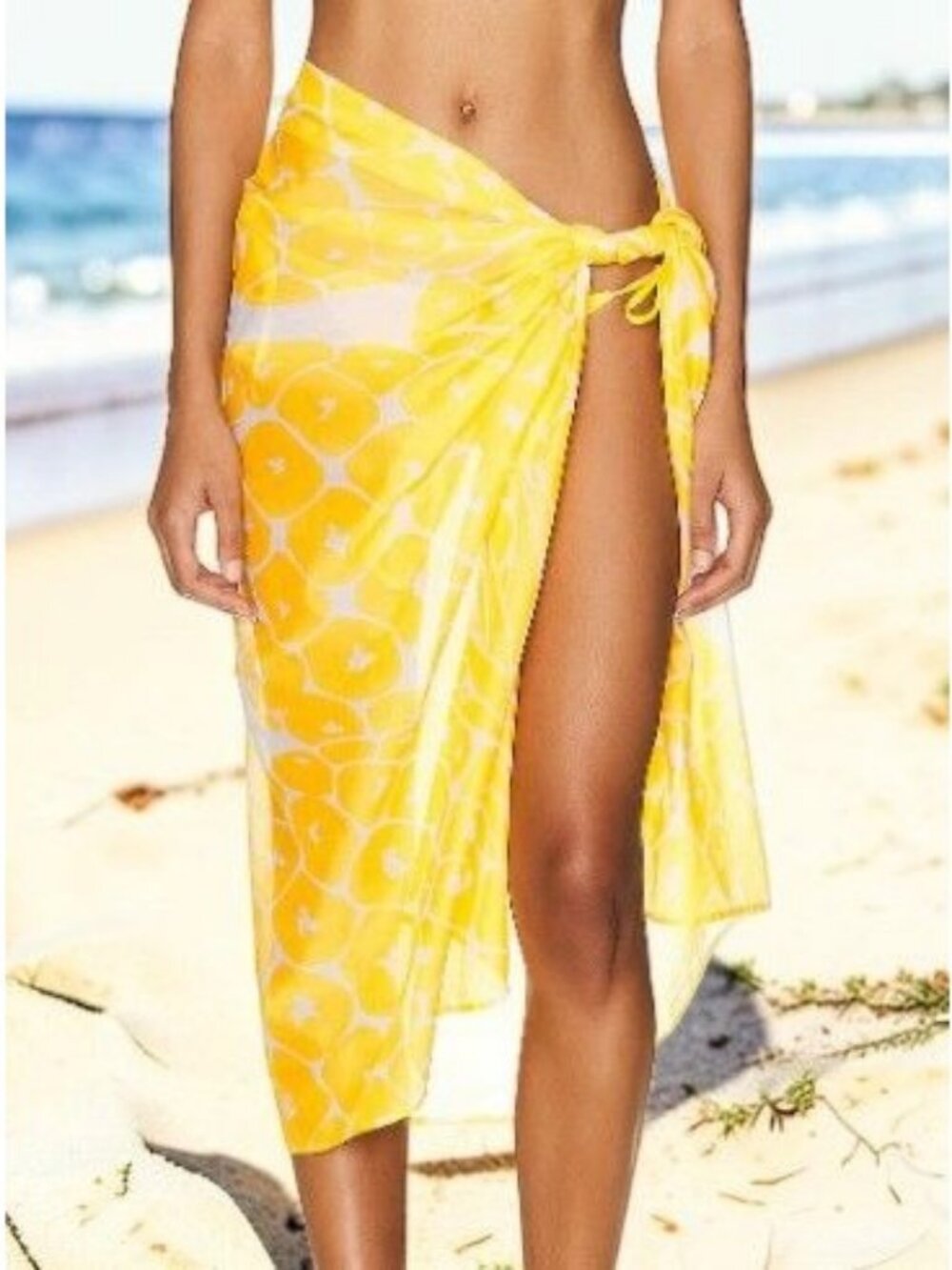 ERES Daniela Ananas Sarong Color Imprime 58W x 38L. NWT